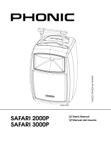Phonic SAFARI 3000P Manual de usuario