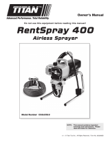 Titan Rent Spray 400 El manual del propietario