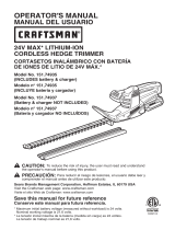 Craftsman 151.74935 Manual de usuario
