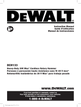 DeWalt DCH133M2 20V MAX XR Cordless SDS+ Rotary  Manual de usuario