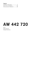 Gaggenau AW 442 Guía de instalación