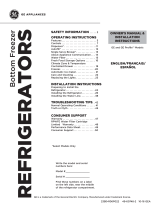 GE Profile Series Energy Star Counter-depth French-door Refrirator Guía del usuario