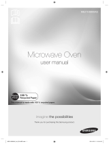Samsung OTR Microwave with Ceramic Interior Manual de usuario