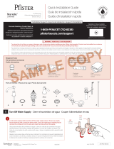 Pfister LG49-M0BK Guía de instalación