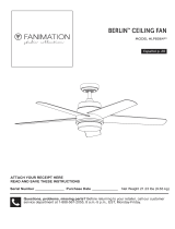 Fanimation BERLIN LP8064 Series El manual del propietario