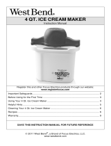 Back to Basics ICE CREAM MAKER Manual de usuario