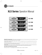 Crown XLS 2500 Series Manual de usuario