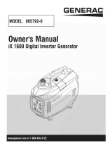Generac IX1600-5792-0 El manual del propietario