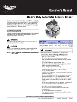 Vollrath Slicer, Electric, Automatic Manual de usuario