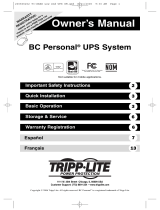 Tripp Lite BC Personal UPS El manual del propietario