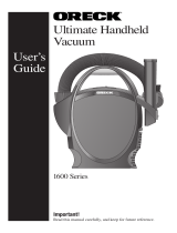 Oreck 1600 Manual de usuario