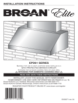 Broan EPD6160SS Guía de instalación