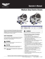 Vollrath Slicer, Electric, Medium-Duty Manual de usuario