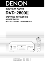 Denon DVD-2800II El manual del propietario