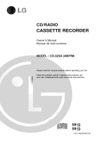 LG CD-323 El manual del propietario