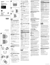 Sony SEL1224G Optique Monture E Plein Format 12-24 mm F4 Manual de usuario