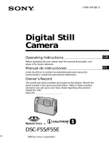 Sony Cyber Shot DSC-F55 Manual de usuario