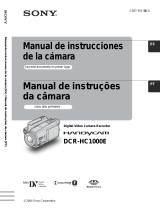 Sony Handycam DCR-HC1000E Manual de usuario