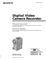 Sony Handycam Vision DCR-PC1E Manual de usuario