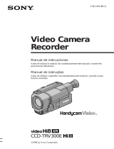 Sony Handycam Vision video Hi8 XR CCD-TRV300E Manual de usuario