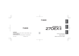 Canon Speedlite 270EX II Manual de usuario