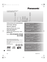 Panasonic SCHT885 Instrucciones de operación