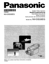 Panasonic NV DS33 EG El manual del propietario