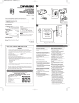 Panasonic RQSX58VA Instrucciones de operación