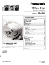 Panasonic SCAK220 Instrucciones de operación