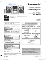 Panasonic sc ak 240 El manual del propietario