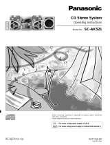 Panasonic SCAK521 El manual del propietario