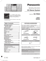 Panasonic SCPM23 Manual de usuario