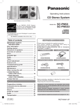 Panasonic sc pm 53 Manual de usuario