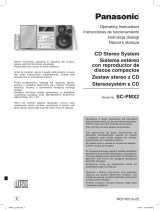 Panasonic SCPMX2 Instrucciones de operación