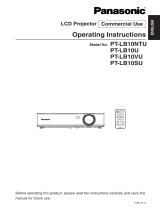 Panasonic PTLB10U Instrucciones de operación