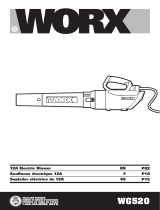 Worx 12 Amp 600CFM Electric Turbine 600 Leaf Blower/Vacuum Manual de usuario