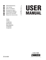 Zanussi ZFU319EW Manual de usuario