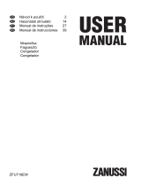 Zanussi ZFU719EW Manual de usuario