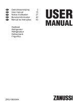 Zanussi ZRG15800WA Manual de usuario