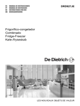 De Dietrich DRD727JE Manual de usuario