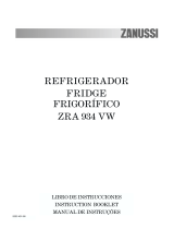 Zanussi ZRA934VW Manual de usuario