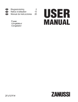 Zanussi ZFU727FW Manual de usuario