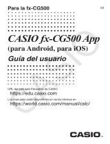 Casio fx-CG500 App El manual del propietario