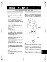 Yamaha NS-C444 El manual del propietario