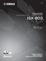 Yamaha Restio ISX-803 El manual del propietario