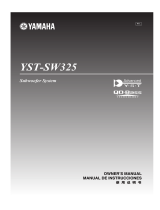 Yamaha YST-SW325 El manual del propietario