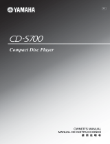 Yamaha CD-S700 El manual del propietario