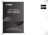 Yamaha RX-A830 Guía de instalación