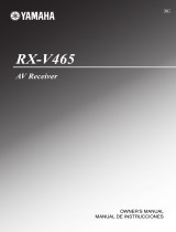 Yamaha RX-V465 El manual del propietario
