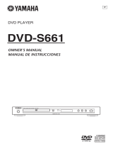 Yamaha DVD-S661 El manual del propietario